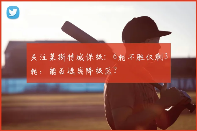 关注莱斯特城保级:6轮不胜仅剩3轮,能否逃离降级区?